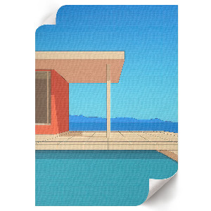 Retro plagát Letná architektúra