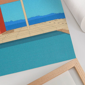 Retro plagát Letná architektúra