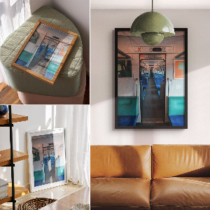 Retro plagát Mestské auto