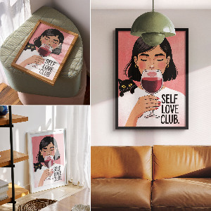 Retro plagát Láska k sebe samému