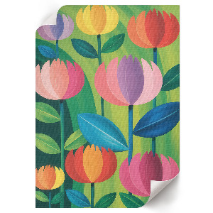 Plagát do obývačky Farebné kvety