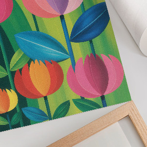 Plagát do obývačky Farebné kvety