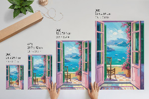 Poster na stenu Dvere na balkón