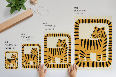 Plagát do obývačky Grafický tiger