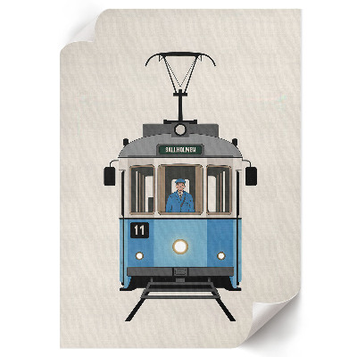 Poster na stenu Nostalgická električka