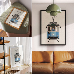 Poster na stenu Nostalgická električka