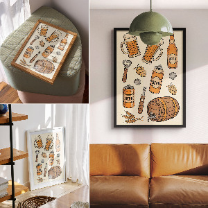 Plagát do obývačky Svet piva