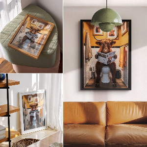 Poster na stenu Buffalo na záchode