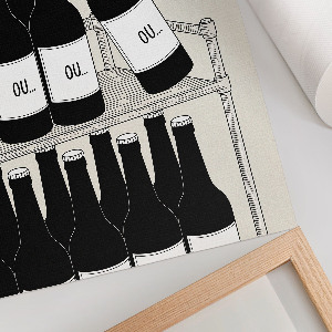 Poster na stenu Fľaše s nápojmi