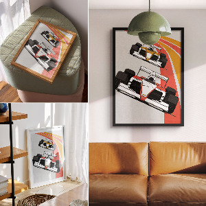 Plagát do obývačky Formulové preteky