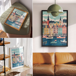 Plagát do izby Škandinávske čaro