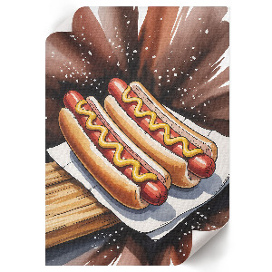 Plagát do izby Chutné hotdogy