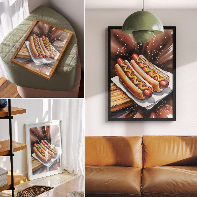 Plagát do izby Chutné hotdogy