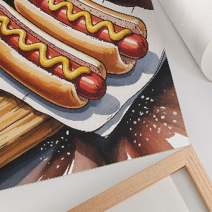 Plagát do izby Chutné hotdogy