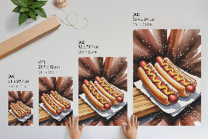 Plagát do izby Chutné hotdogy