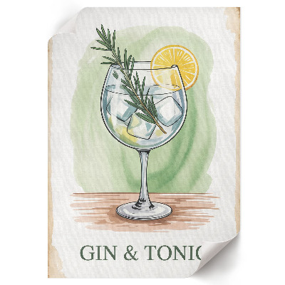 Plagát do izby Gin tonik