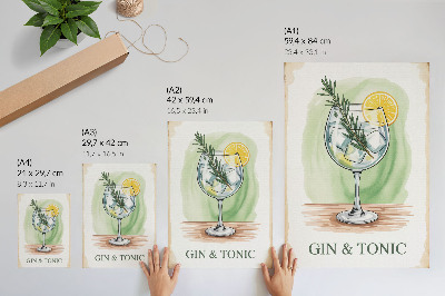 Plagát do izby Gin tonik