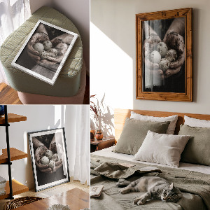 Plagát do obývačky Prírodné vajcia