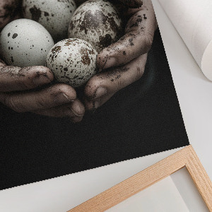 Plagát do obývačky Prírodné vajcia