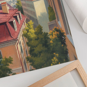 Plagát do obývačky Výhľad na mesto