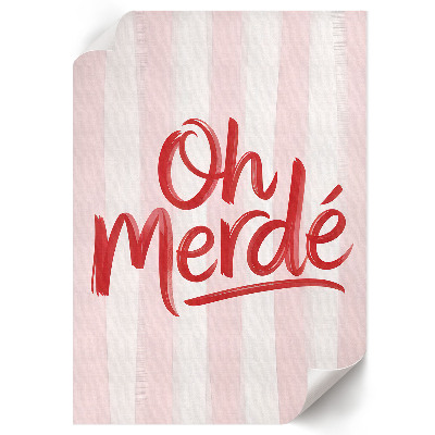 Plagát do obývačky Och, Merde