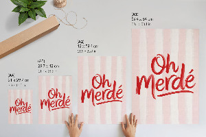 Plagát do obývačky Och, Merde