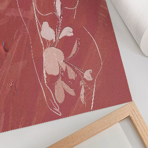 Retro plagát Ženská silueta