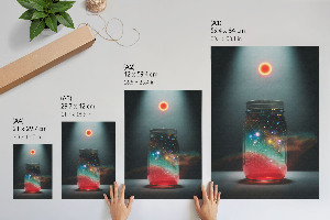 Retro plagát Priestor v pohári