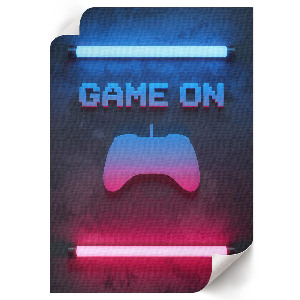 Plagát do obývačky Hra na neóny