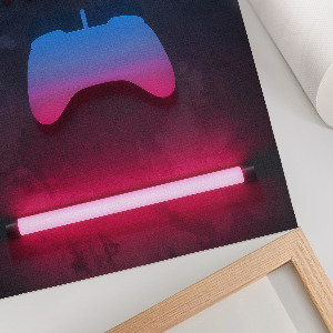 Plagát do obývačky Hra na neóny