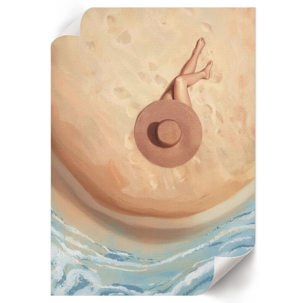 Plagát do izby Žena a pláž