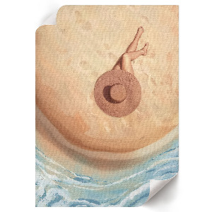 Plagát do izby Žena a pláž