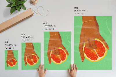 Poster na stenu Citrus a palma