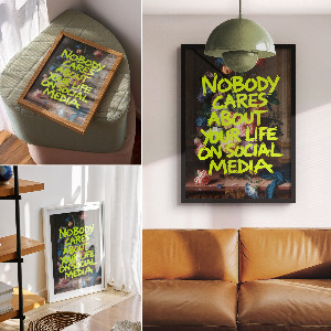 Retro plagát Nikoho to nezaujíma