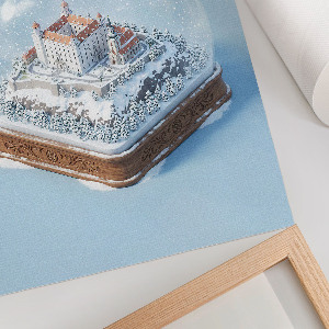 Plagát do obývačky Bratislavská snehová guľa