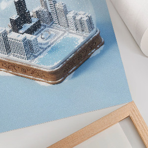 Plagát do izby Cichago snehová guľa