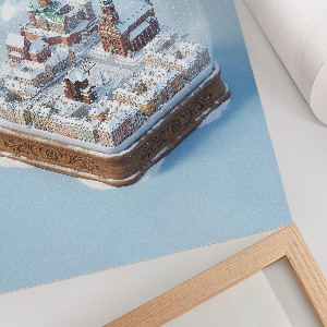 Poster na stenu Snehová guľa Gdaňsk