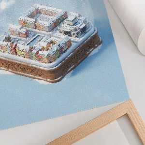 Plagát do obývačky Kodaňská snehová guľa