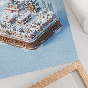 Plagát do izby Snehová guľa Krakov