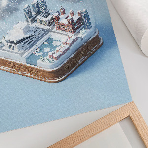 Plagát do izby Snehová guľa v Osle