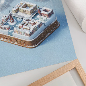 Retro plagát Štokholmská snehová guľa