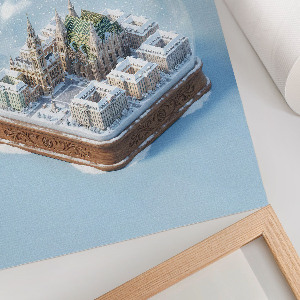 Plagát do izby Snehová guľa Viedeň