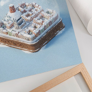 Poster na stenu Snehová guľa z Vilniusu