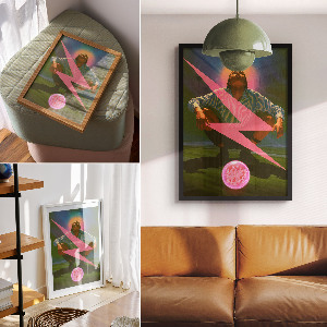 Plagát do obývačky Surrealistický muž