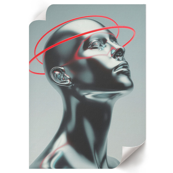 Retro plagát Moderná socha