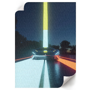 Plagát do izby Futuristické auto