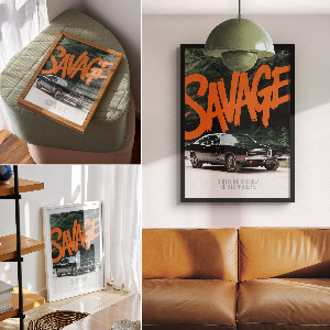Plagát do obývačky Divoké auto
