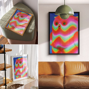 Plagát do obývačky Farebné zviera