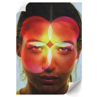 Retro plagát Kaleidoskopická tvár