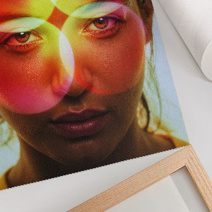 Retro plagát Kaleidoskopická tvár